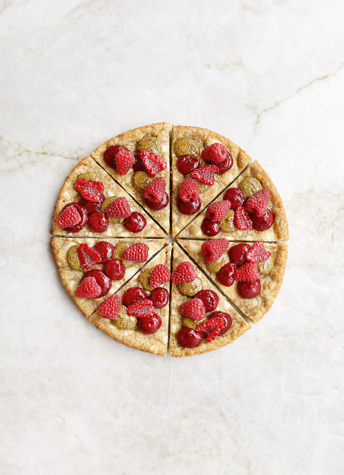 Cookie-Pizza Framboise Pistache