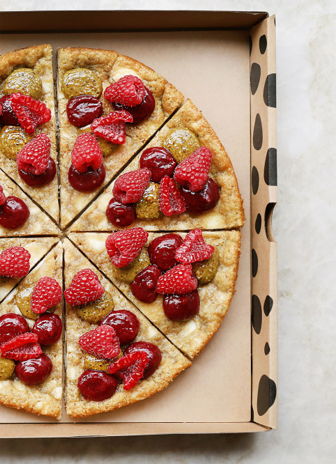 Cookie-Pizza Framboise Pistache