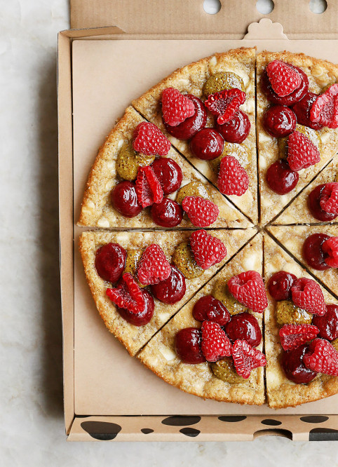 Cookie-Pizza Framboise Pistache