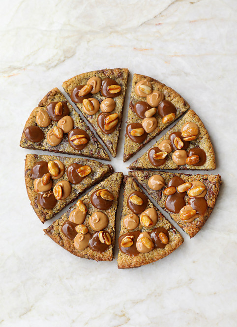 Cookie-Pizza Cacahuète