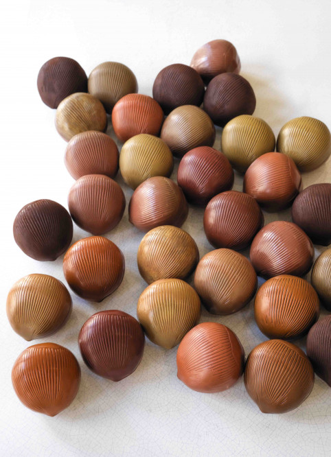 Hazelnut egg to share with dark chocolate