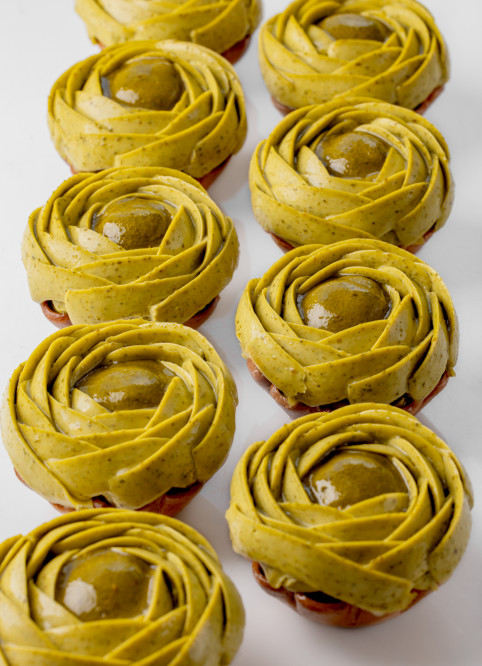 Pistachio Paris-Brest Flower