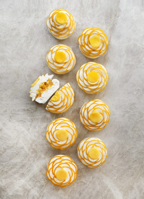 Mango Pavlova Flower