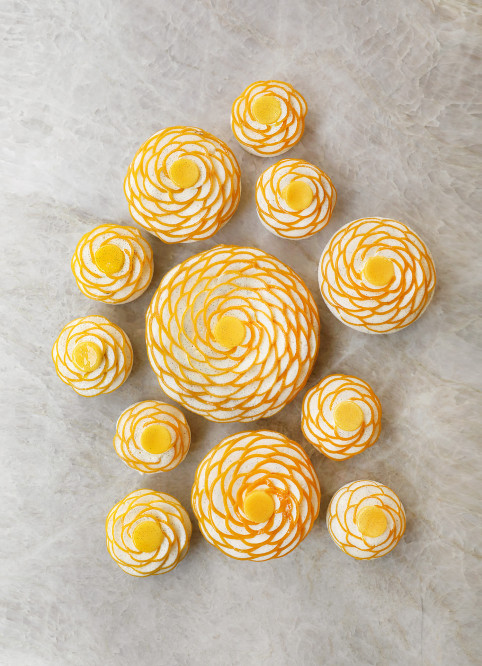 Mango Pavlova Flower
