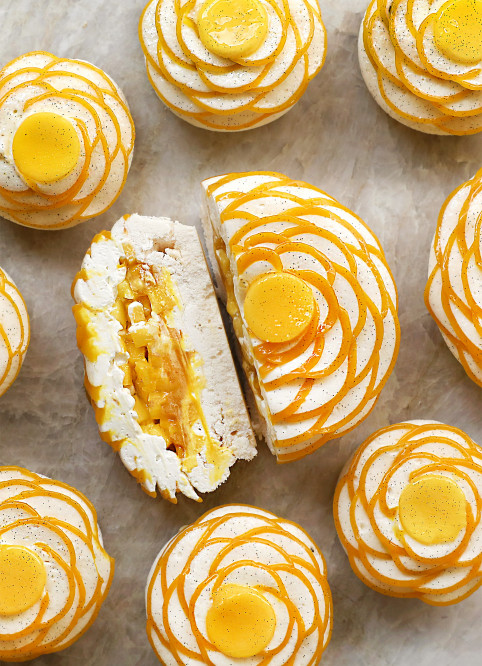 Mango Pavlova Flower