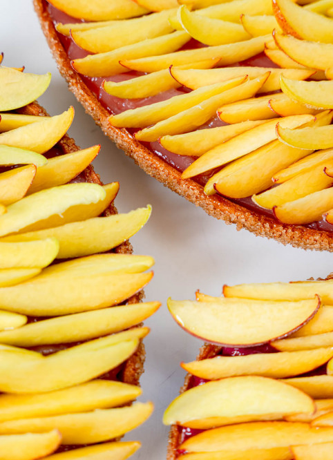 Diamond Peach Tart