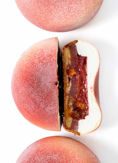 Sculpted Peach Tart