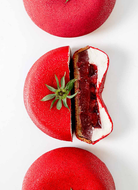 Sculpted Strawberry Tart