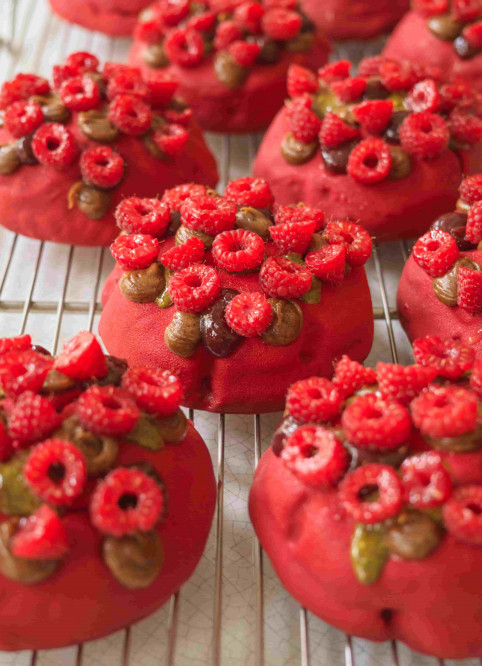 Cookie Trompe l'œil Framboise Pistache