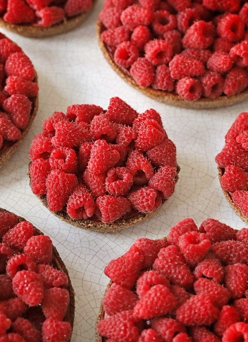 Raspberry Diamond Tart