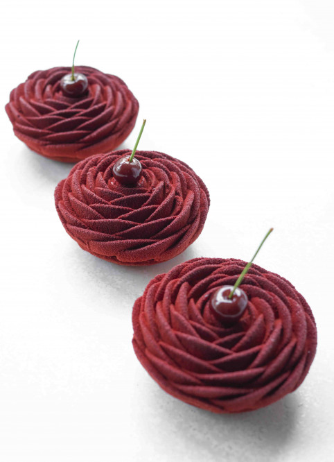 Boucles D'oreilles Vintage Rondes Motif Fleur/forêt Noire – Bijoux Accessoires Noir – Neuf Avec étiquettes
