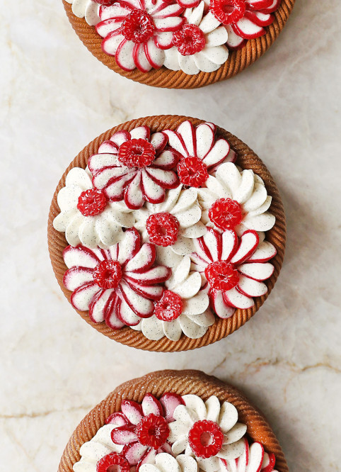 Raspberry Flower Basket
