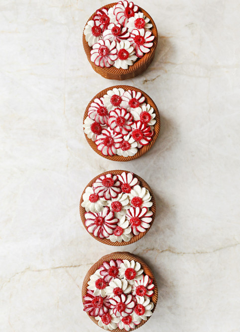 Panier de Fleur Framboise