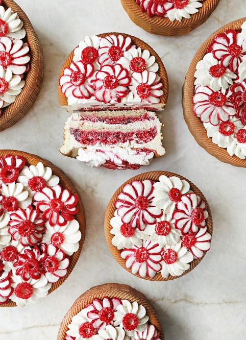 Panier de Fleur Framboise