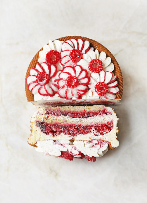 Panier de Fleur Framboise