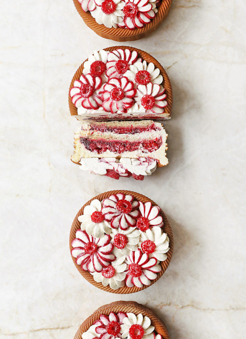 Panier de Fleur Framboise
