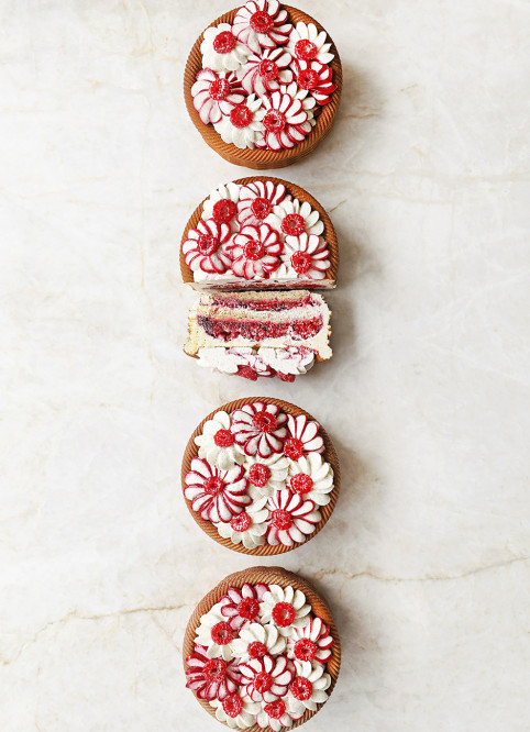 Panier de Fleur Framboise