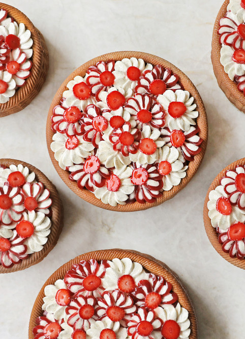 Panier de Fleur Fraise