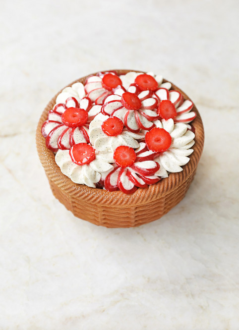 Panier de Fleur Fraise