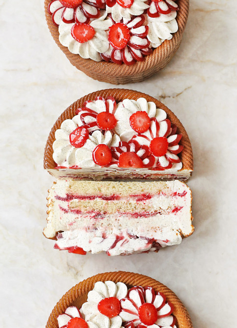 Panier de Fleur Fraise