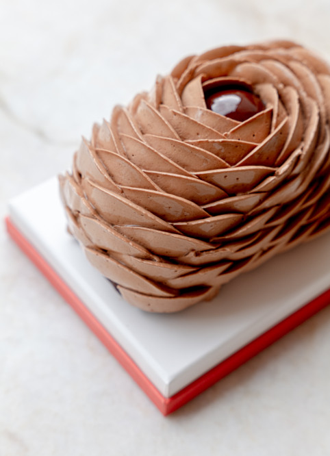 Bûche Fleur Chocolat