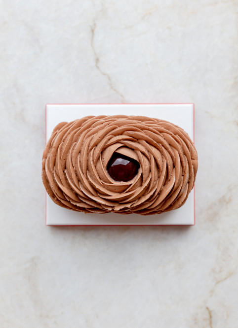 Bûche Fleur Chocolat