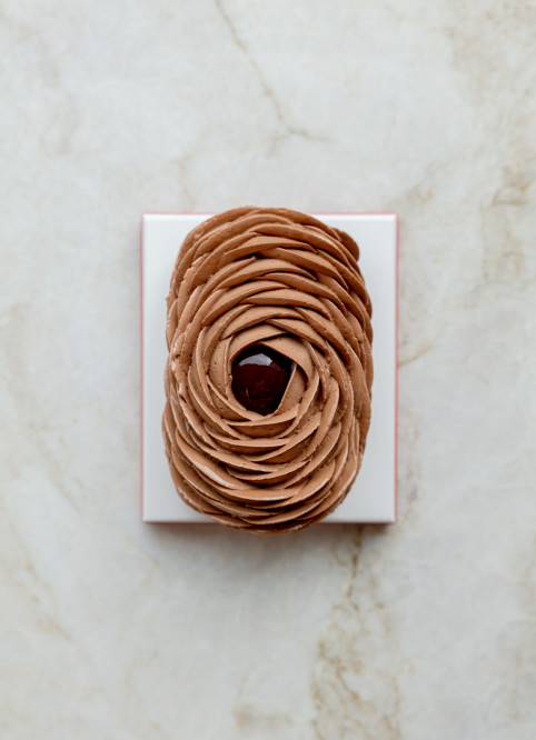 Bûche Fleur Chocolat