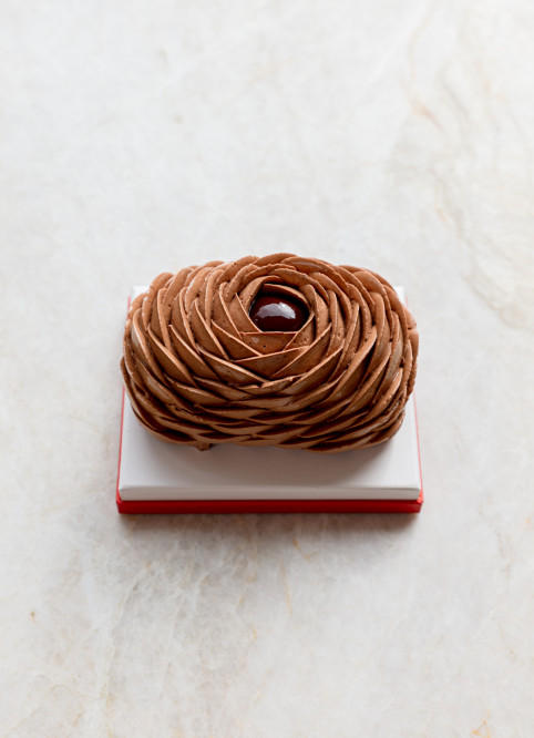 Bûche Fleur Chocolat
