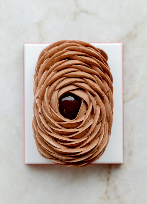Bûche Fleur Chocolat