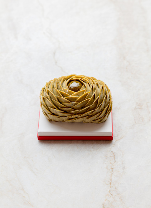 Bûche Fleur Pistache