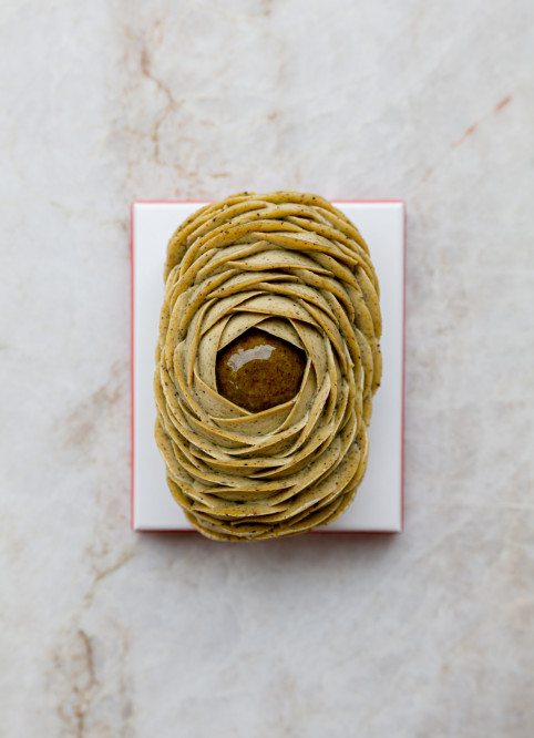 Bûche Fleur Pistache