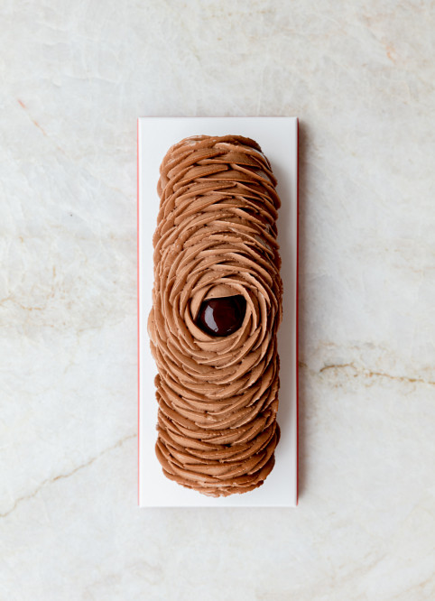 Bûche Fleur Chocolat