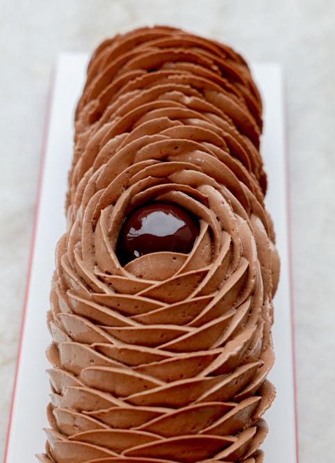 Bûche Fleur Chocolat