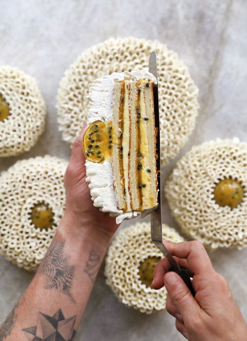Coconut Passionfruit Entremet