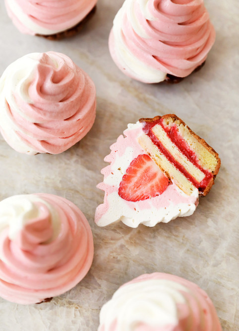 Fleur comme une Glace Vanille Fraise