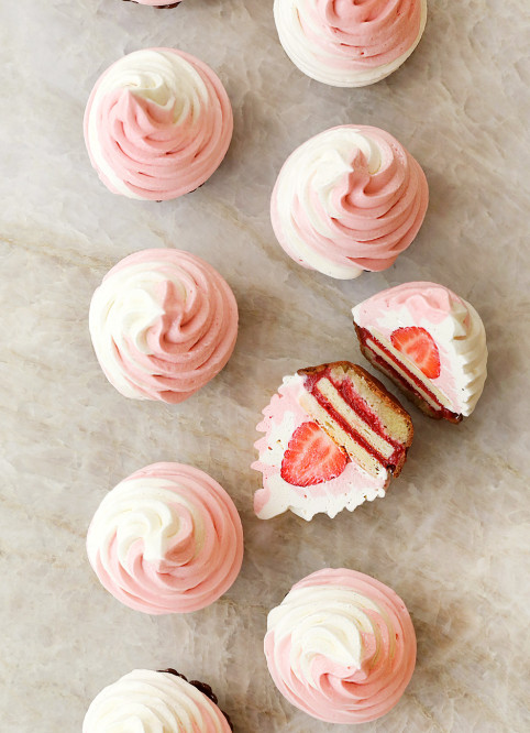Fleur comme une Glace Vanille Fraise