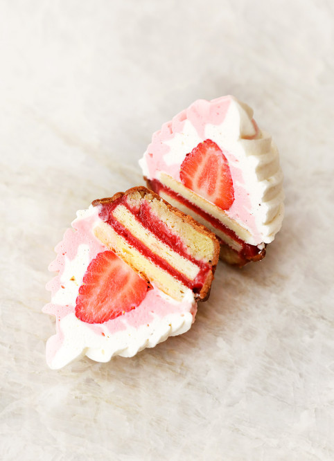 Fleur comme une Glace Vanille Fraise