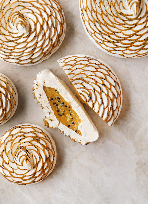 Passion Fruit Pavlova Flower