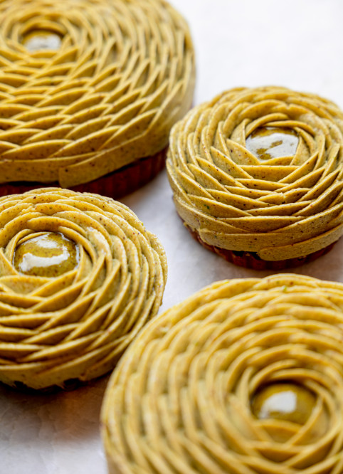 Pistachio Paris-Brest Flower