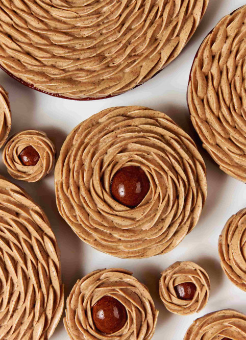 Pecan Paris Brest Flower