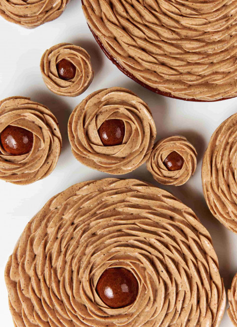 Pecan Paris Brest Flower