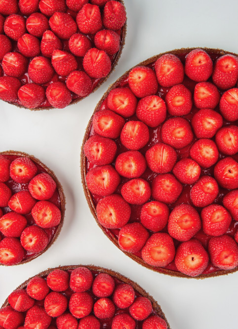 Strawberry Flower Tart