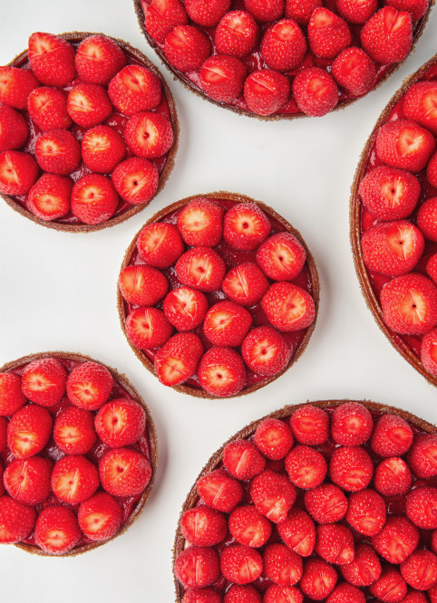 Strawberry Flower Tart