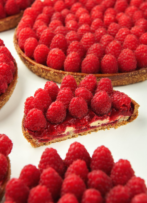 Raspberry Flower Tart