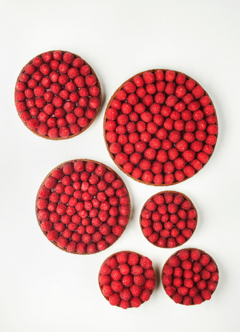 Raspberry Flower Tart