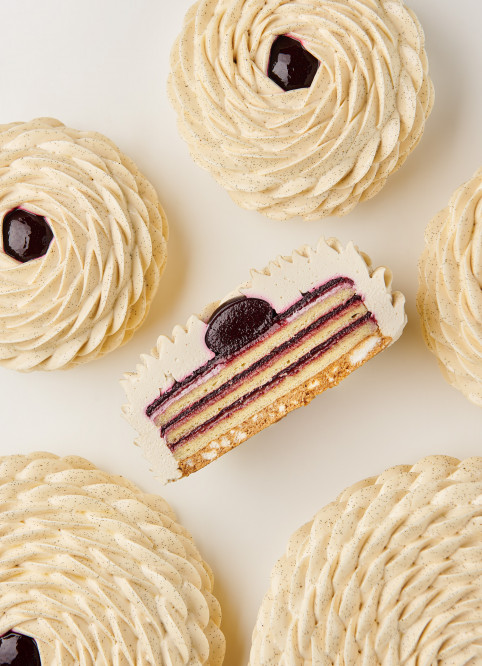 Blackcurrant Chestnut Entremet