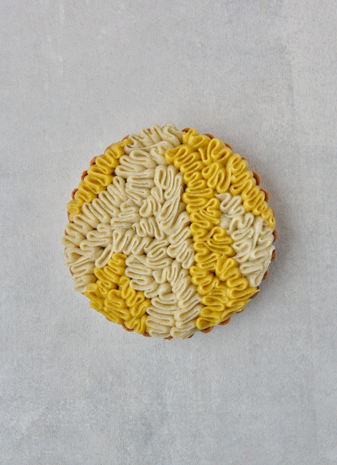 Passion Fruit-Coconut Marble Cake