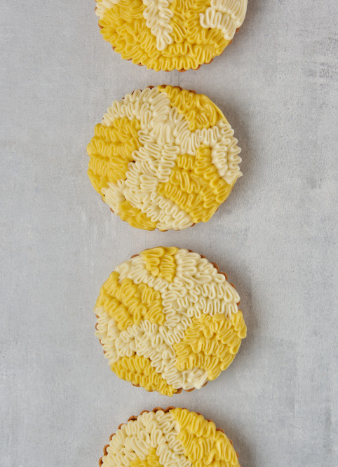 Passion Fruit-Coconut Marble Cake