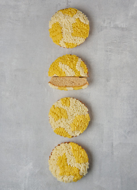 Passion Fruit-Coconut Marble Cake